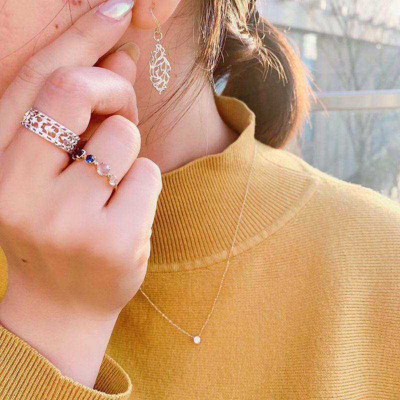 CEDONY | 春季最受歡迎 鬱金香藤蔓雕花系列 純銀首飾單品 日系專櫃同款 | 項鍊 戒指 耳圈 耳環-細節圖8