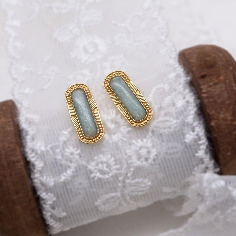 CEDONY | 古典宮廷雕花天河石首飾套組 日本專櫃agete同款 | 項鍊 戒指 耳釘 天河石 亞馬遜石-細節圖4