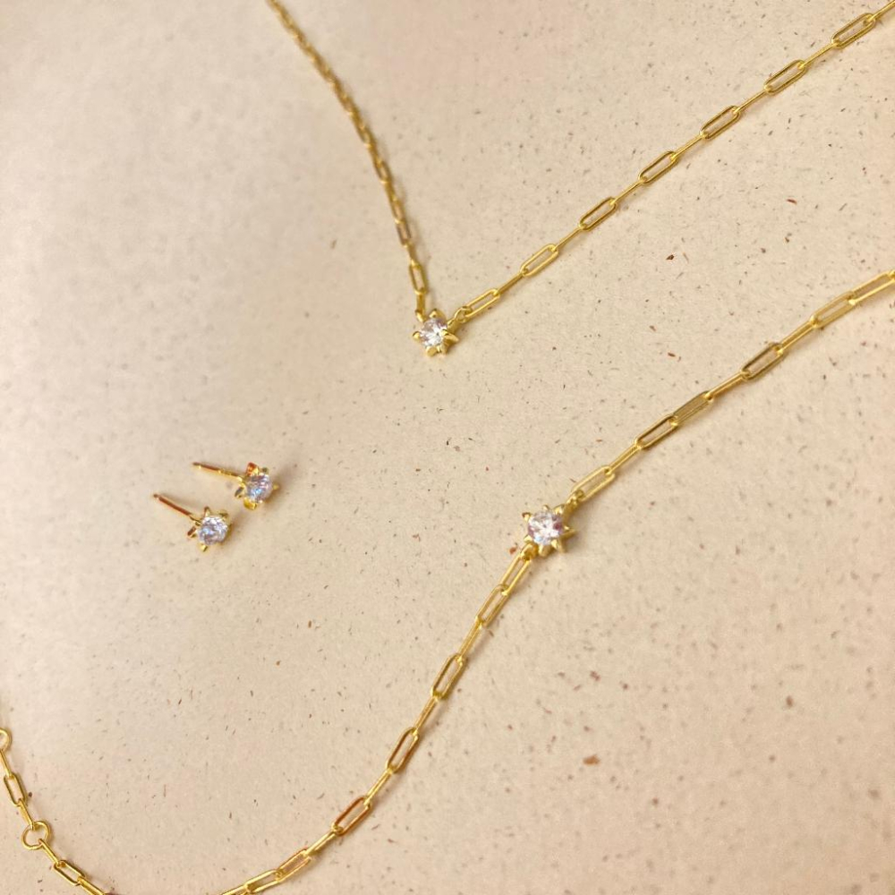 CEDONY | 日系珠寶首飾 璀璨流星白鋯鑽系列 多款可選 日牌同款 | 項鍊 手鍊 耳釘 耳夾-細節圖3