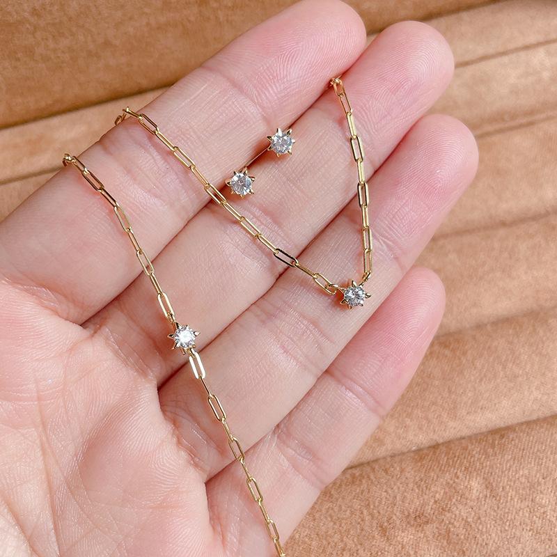 CEDONY | 日系珠寶首飾 璀璨流星白鋯鑽系列 多款可選 日牌同款 | 項鍊 手鍊 耳釘 耳夾-細節圖4