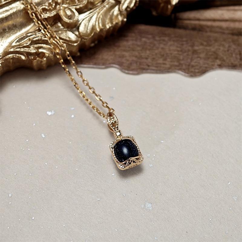 CEDONY｜閃耀宇宙星河 雙層石工藝系列 紫金石拼貼白水晶 復古花紋設計 星夜光芒｜吊墜 項鍊 戒指 耳釘 耳夾-細節圖3