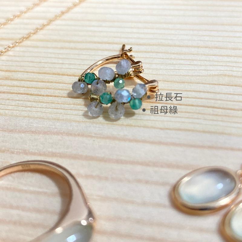 CEDONY｜獨家開版設計 幸運馬蹄鐵 ｢ Ｕ are the best ｣ 綠色系天然水晶｜項鍊 手鍊 戒指 耳勾-細節圖4