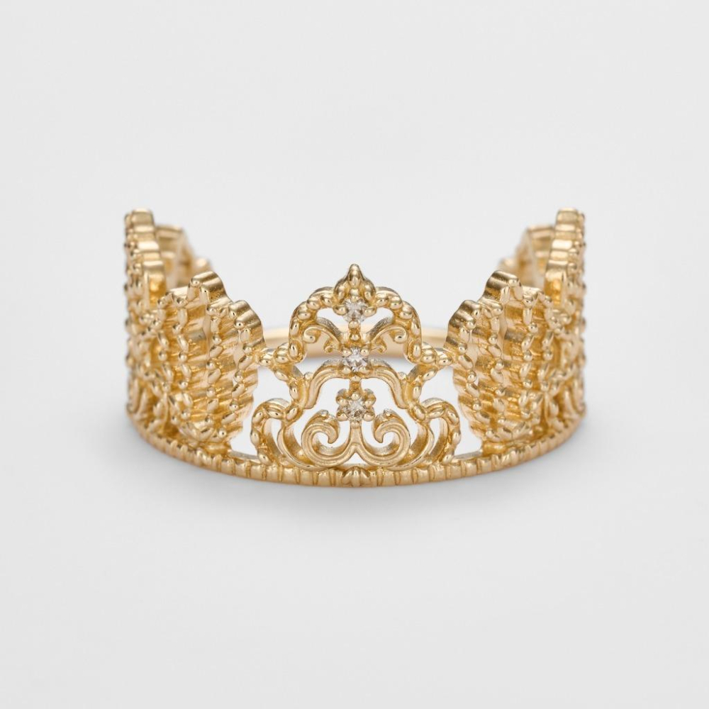 CEDONY | 復古金雕典藏設計 經典鏤空蕾絲皇冠系列 中古世紀紋路 富貴繁華 許我耀眼｜耳環 耳扣 戒指-細節圖4