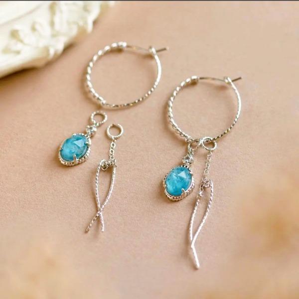 CEDONY | 春季調色盤耳環套組 天然草莓晶 新鮮莓果 耳環套組 可拆卸使用 日牌同款 | 耳環 耳圈 耳墜-細節圖6