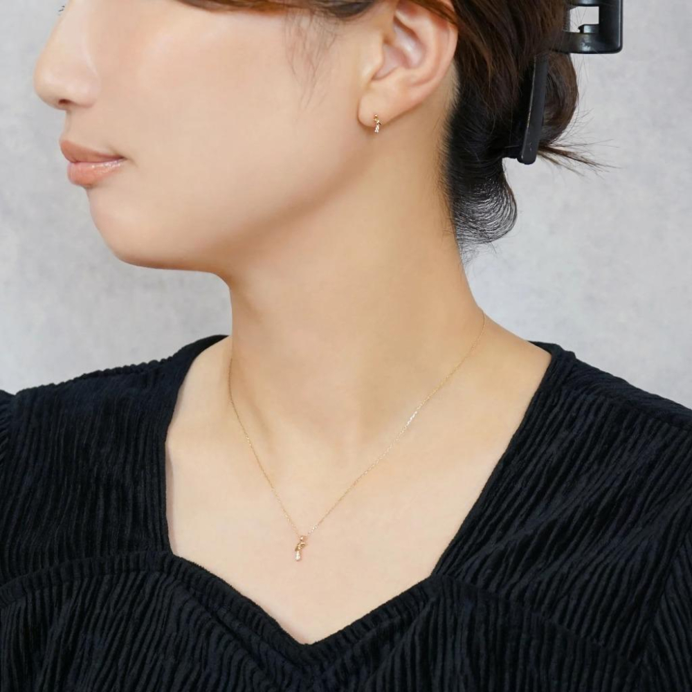 CEDONY | 輕奢迷你珠寶 柔軟曲線與璀璨白鋯的完美邂逅💎 緞帶蝴蝶結造型首飾 日牌同款 | 項鍊 耳釘 耳夾-細節圖4