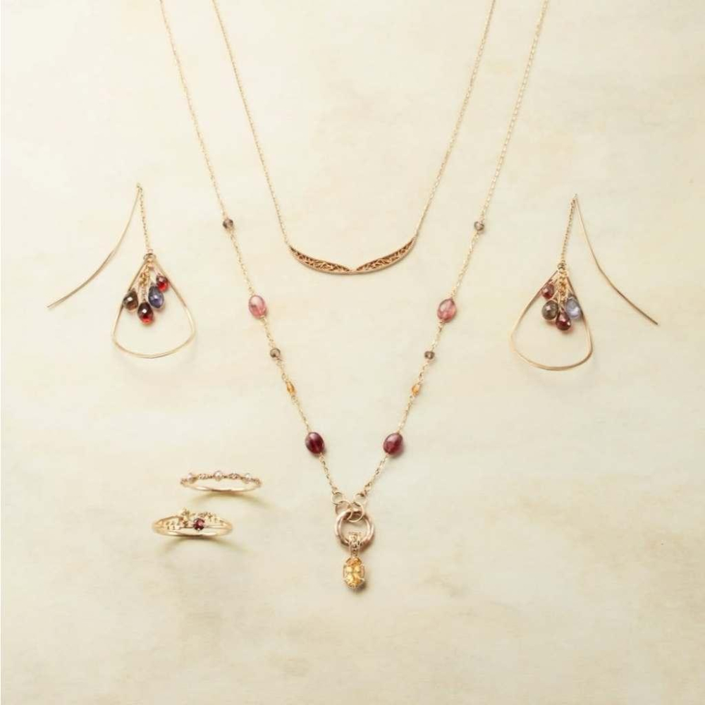 CEDONY | 溫暖而深邃的光芒 秋冬季節限定 天然黃水晶項鍊套組 可以拆卸使用 復刻日系輕奢飾品 | 項鍊 戒指-細節圖3