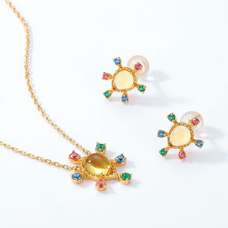 CEDONY | 日系輕奢純手工 輕巧羽毛 彩虹曙光首飾套組 日本專櫃同款 | 項鍊 手鍊 耳釘 戒指-細節圖2