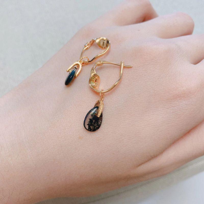 CEDONY | 日系輕奢珠寶 海帶阿海帶 天然海藻瑪瑙系列 日本品牌同款 | 耳釘 耳墜 戒指-細節圖3