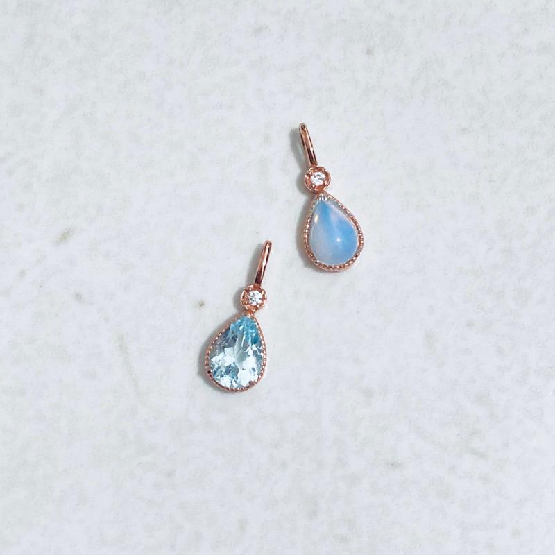 CEDONY | 日系輕奢珠寶首飾 純淨心靈的寄託 清新天空藍托帕石首飾 日本專櫃同款 | 項鍊 耳釘 耳夾 戒指-細節圖2