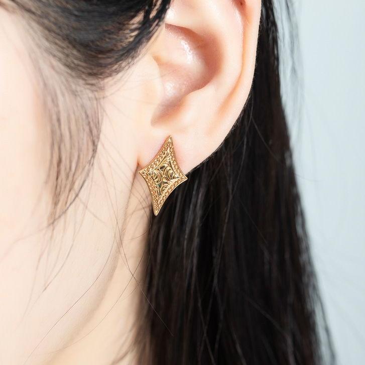 CEDONY | 絕版品再現 日式花紋「唐草紋」精緻雕刻 日本專櫃同款 | 項鍊 耳釘 耳勾 戒指 手鐲-細節圖5