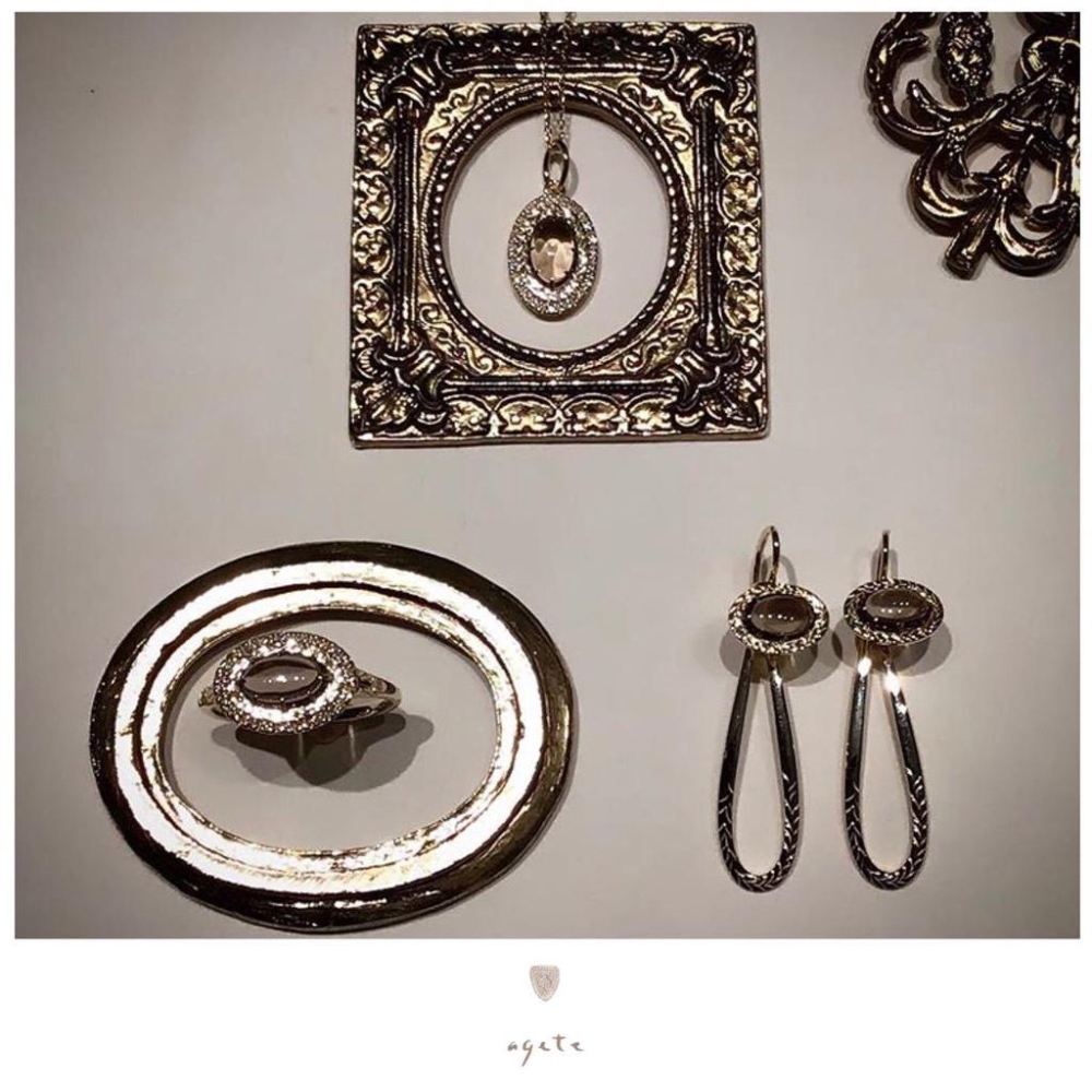 CEDONY | 日系冷門奢華設計 重工打造 天然茶晶華麗首飾組合 | 項鍊 鍊墜 耳環 戒指-細節圖2