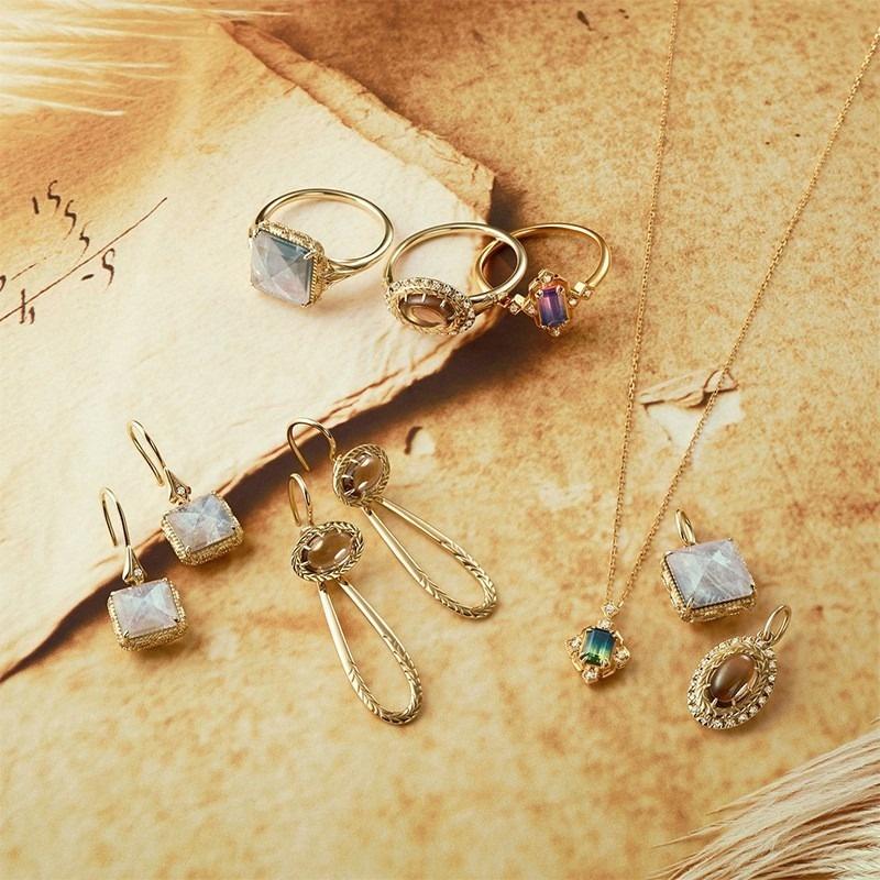 CEDONY | 日系冷門奢華設計 重工打造 天然茶晶華麗首飾組合 | 項鍊 鍊墜 耳環 戒指-細節圖9