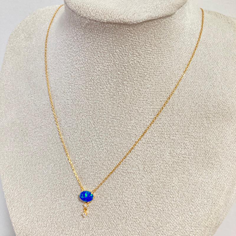 CEDONY | 清晨黎明系列 經典奢華款 藍歐泊 夢幻蛋白石 專櫃品質 | 項鍊 耳釘 戒指-細節圖6