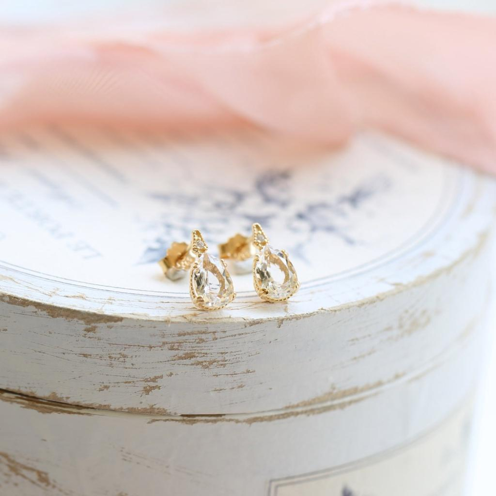 CEDONY｜水中細語系列 天然白冰晶日系輕奢單品｜項鍊 耳釘-細節圖4