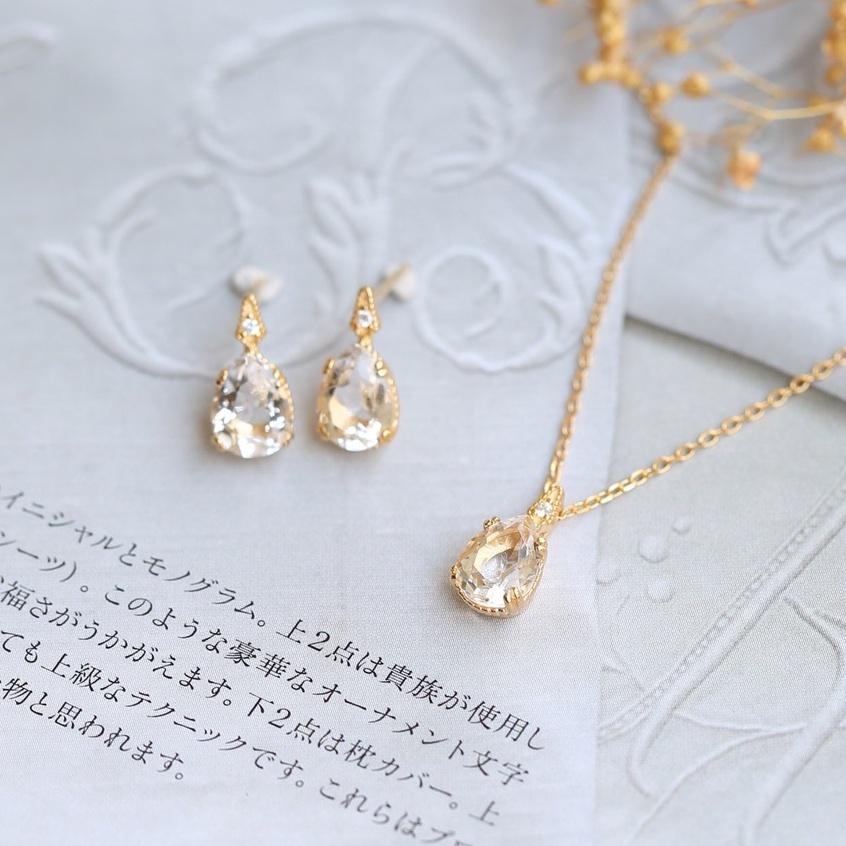 CEDONY｜水中細語系列 天然白冰晶日系輕奢單品｜項鍊 耳釘-細節圖6