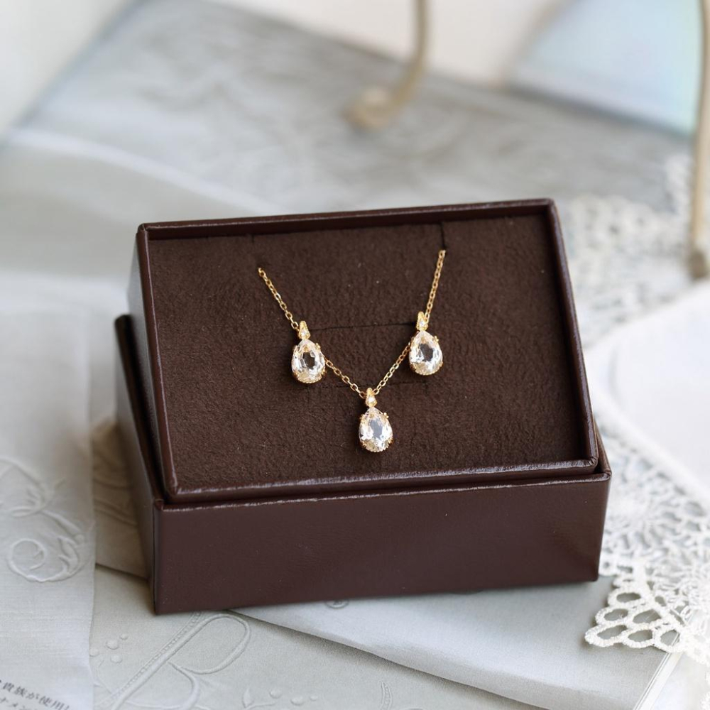 CEDONY｜水中細語系列 天然白冰晶日系輕奢單品｜項鍊 耳釘-細節圖8