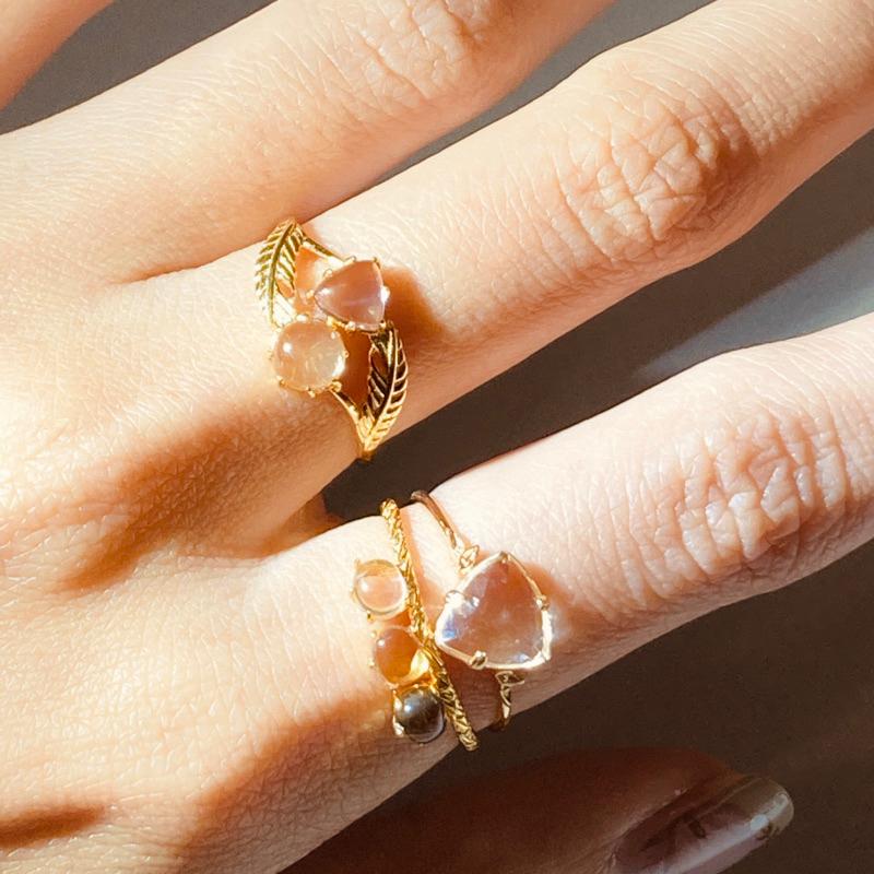 CEDONY | 秋冬單品系列 復刻日系輕奢首飾 多款鑲嵌天然水晶戒指 日本專櫃agete同款 | 戒指 紫水晶 黃水晶-細節圖6