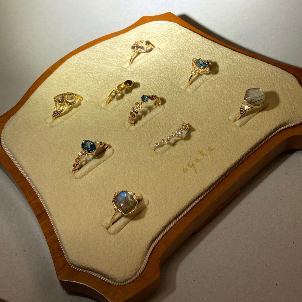 CEDONY | 秋冬單品系列 復刻日系輕奢首飾 多款鑲嵌天然水晶戒指 日本專櫃agete同款 | 戒指 紫水晶 黃水晶-細節圖9