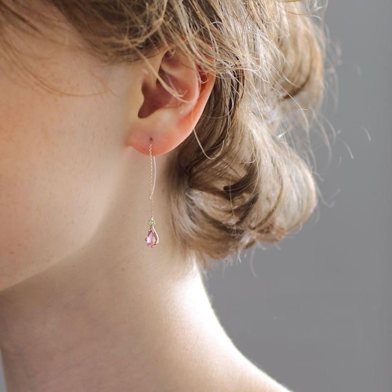 CEDONY | 日系輕奢首飾 浪漫櫻花系列 天然粉水晶 日本專櫃同款 |  項鍊 耳環 耳線 粉水晶-細節圖8