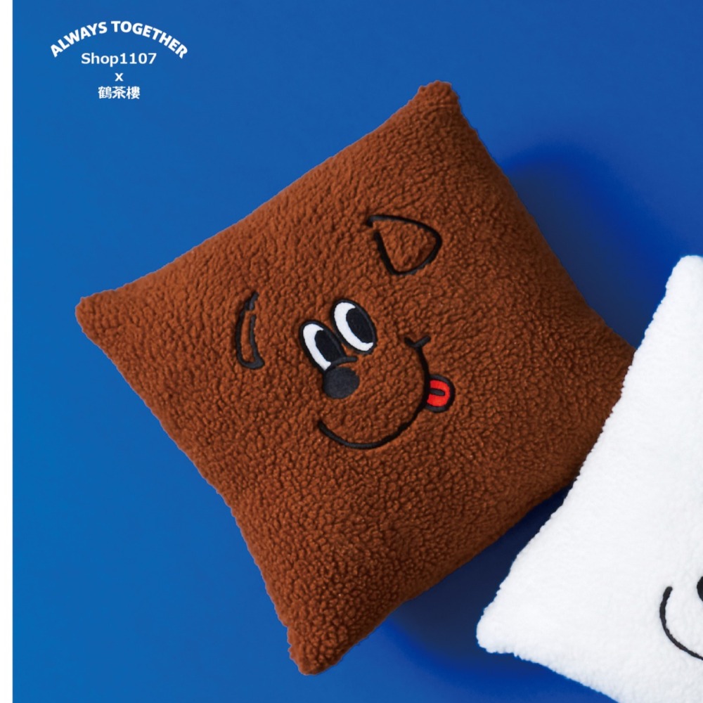 全新現貨🐶 鶴茶樓 x 1107 韓國狗狗 療癒小隊 聯名周邊商品 絨毛抱枕 韓國文創插畫聯名 環保購物袋 周邊 飲料-規格圖4