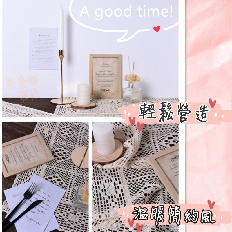 💞台灣現貨💞法式浪漫復古鏤空桌布 鏤空編織背景布 冷淡風 鈎針 蕾絲桌布 鏤空花邊台布 餐墊 桌墊 桌旗 拍攝背景 道具-細節圖6