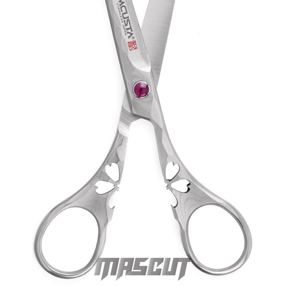 MCUSTA 櫻花大馬士格鋼-剪刀 大馬士革剪刀 文具剪刀 事務剪刀 手藝剪刀 料理剪刀-細節圖5