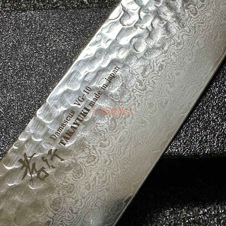 「工具家達人」堺孝行 日本製 菜切 日式薄刃日本刀 33層鎚目紋大馬士革 主廚刀 料理刀 櫸木握把 07473 水果刀-細節圖3