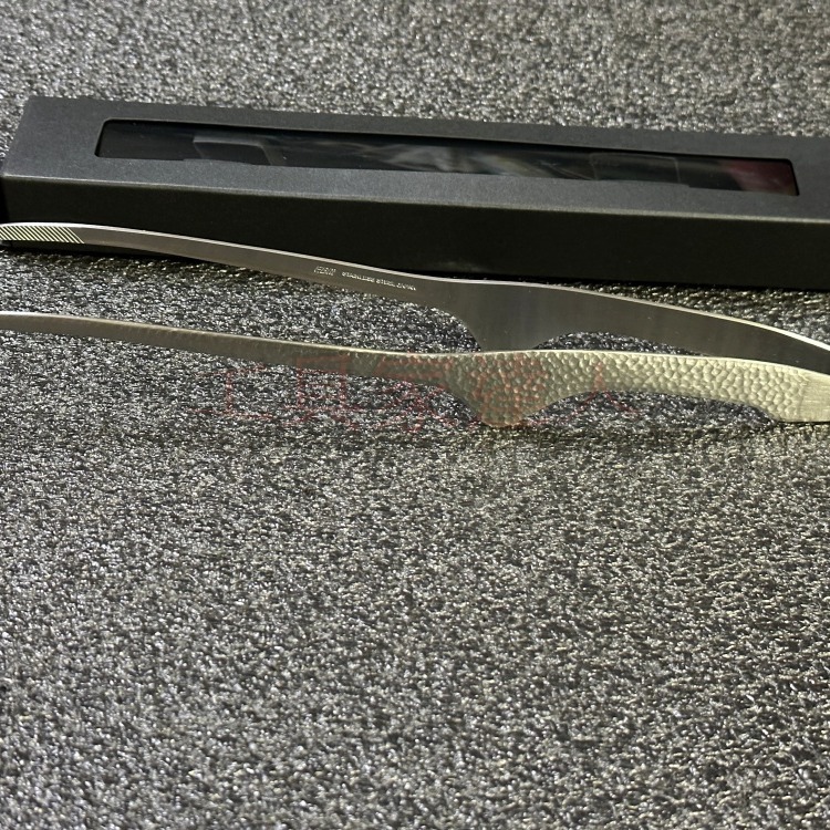 「工具家達人」 燕三條 EBM 日本製 鎚目 燒肉夾 不鏽鋼18-0 烤肉夾 輕便夾 料理夾 菜夾 多功能夾-細節圖8