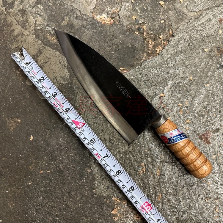 「工具家達人」 台灣製 K5高碳鋼 魚刀 台式魚刀 小魚刀 漁刀 殺魚刀 長魚刀 角谷別作 台中菜刀王-細節圖2