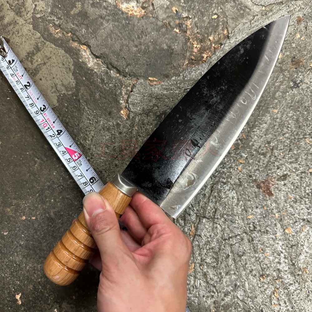 「工具家達人」 台灣製 K5高碳鋼 魚刀 台式魚刀 小魚刀 漁刀 殺魚刀 長魚刀 角谷別作 台中菜刀王-細節圖6