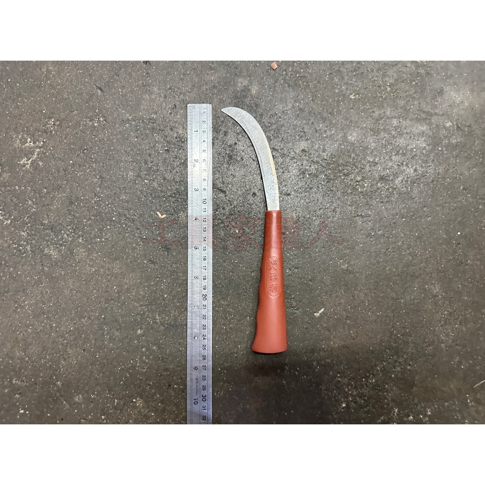 久保利 塑膠柄 咖啡色柄 香蕉刀 好用 鋒利-細節圖3