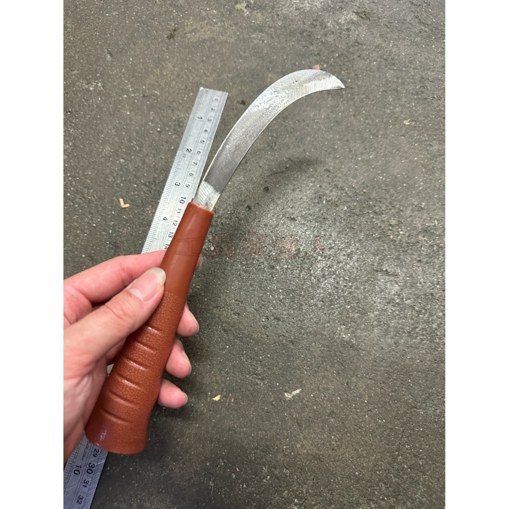 久保利 塑膠柄 咖啡色柄 香蕉刀 好用 鋒利-細節圖6