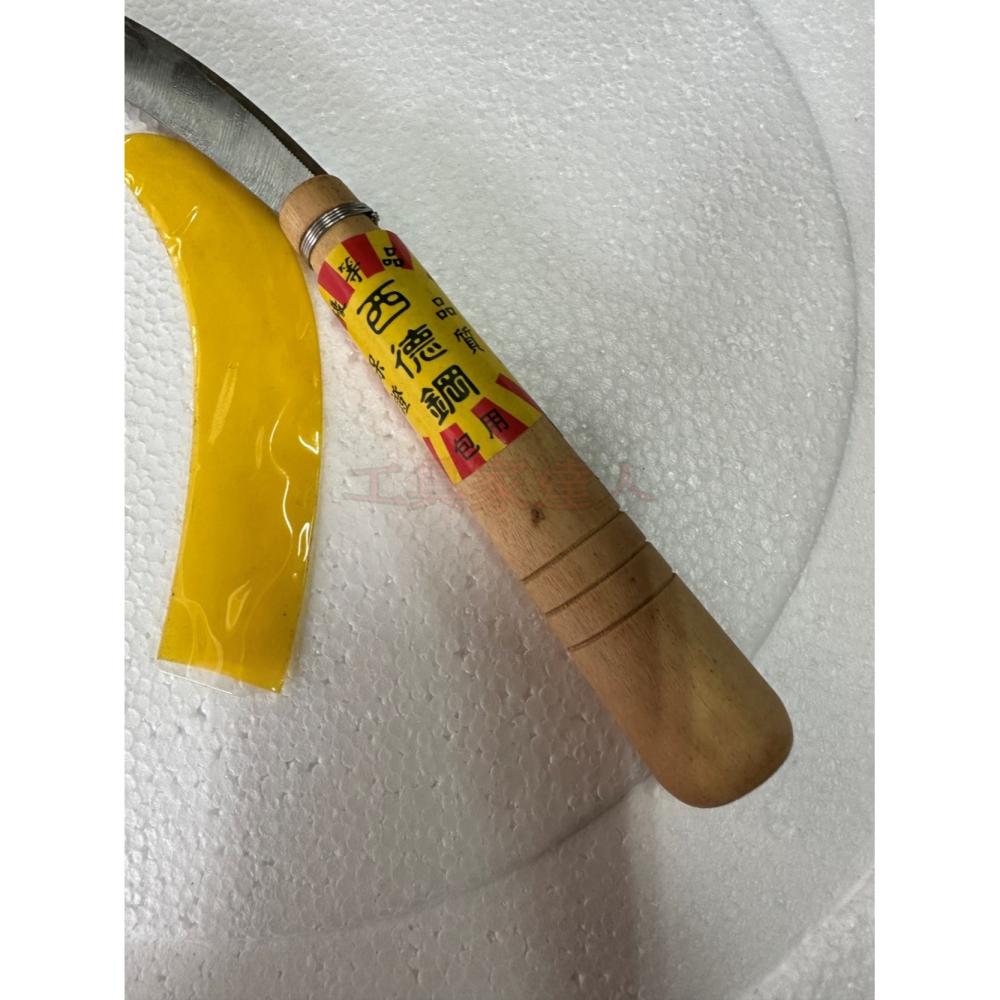 西德鋼 香蕉刀 鐮刀 西德綱香蕉刀 6029 木柄香蕉刀 白菜刀 削果刀 削皮刀 彎刀 割菜 採收 蔬果 摘果 蕉刀-細節圖4