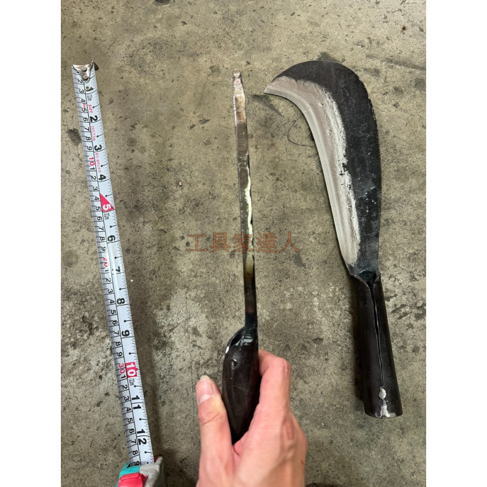 「工具家達人」 台灣製 🇹🇼 本職用 職業用 鍛打柴刀 勾尾柴刀 鐵柄柴刀 傳統柴刀 砍竹子劈刀 砍刀 台灣柴刀-細節圖4