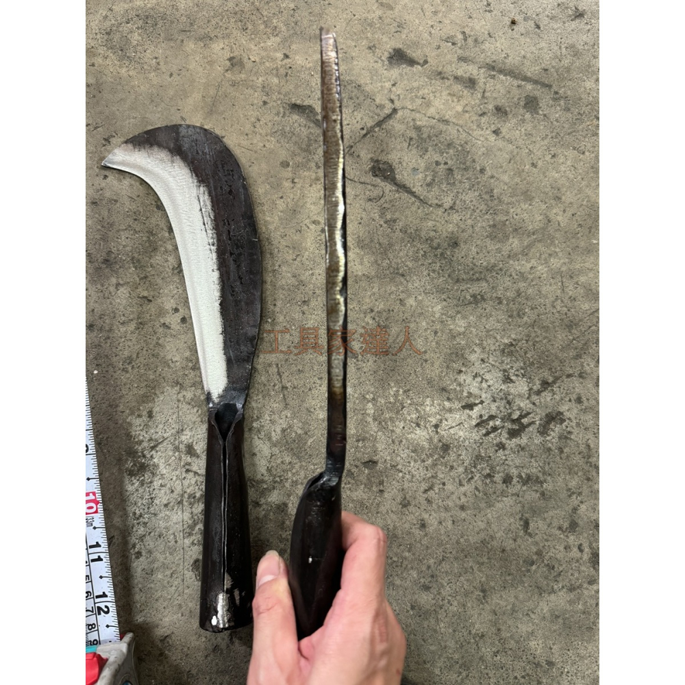 「工具家達人」 台灣製 🇹🇼 本職用 職業用 鍛打柴刀 勾尾柴刀 鐵柄柴刀 傳統柴刀 砍竹子劈刀 砍刀 台灣柴刀-細節圖5