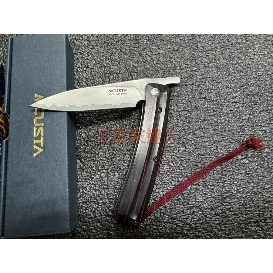 「工具家達人」 日本製 折刀 MCUSTA 肥後守 VG-10 折開時磁吸定位 直刀 小刀 露營刀 MC-191C-細節圖3
