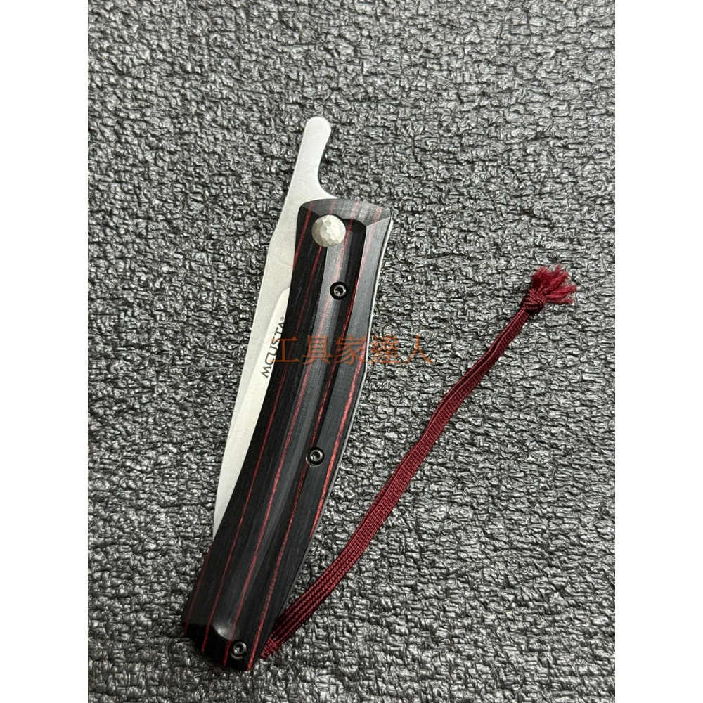 「工具家達人」 日本製 折刀 MCUSTA 肥後守 VG-10 折開時磁吸定位 直刀 小刀 露營刀 MC-191C-細節圖4