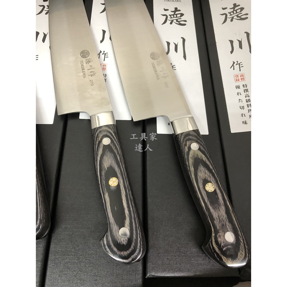 「工具家達人」 德川作 牛刀 鉬釩鋼 全鋼 口金主廚刀 料理刀 西餐刀 菜刀-細節圖2