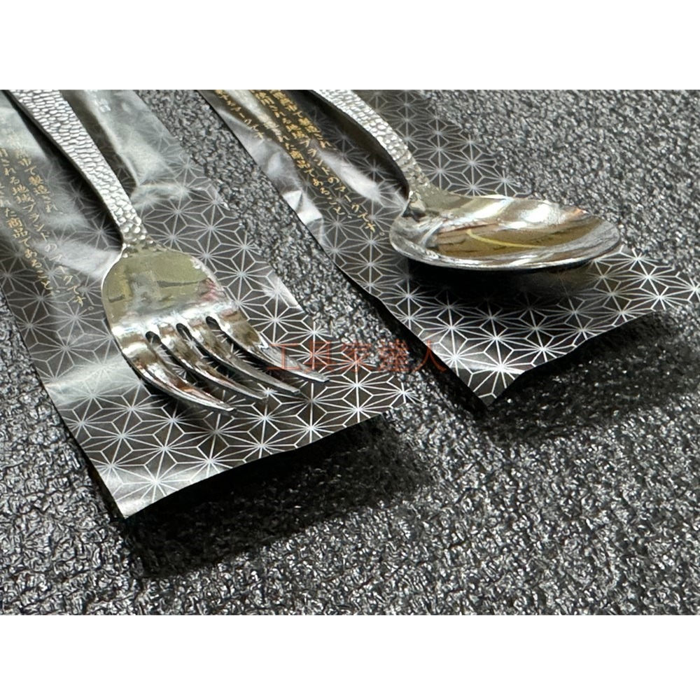 「工具家達人」 KAKUSEE匠人 燕三條 鎚目 手作 湯匙 叉子 手作槌目餐具 茶匙 點心叉-細節圖4