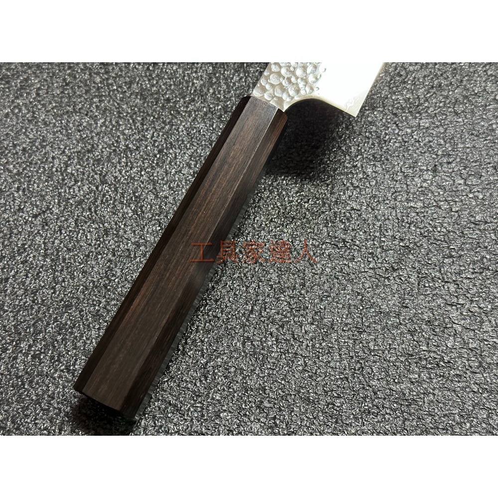 「工具家達人」 初心 日本製 VG-10 21cm 牛刀 料理刀 主廚刀 黑檀木柄 廚用 菜刀-細節圖4