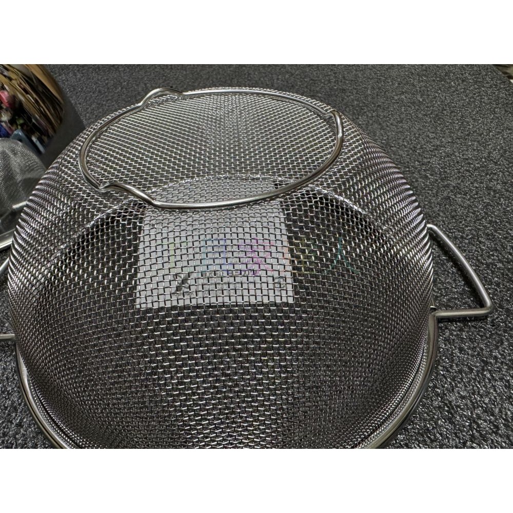 吉川金屬 YOSHIKAWA 二入一組 18-8不鏽鋼濾水網盆組 洗菜籃 調理盆 調理碗 網籃 瀝水籃組 SJ-1992-細節圖6