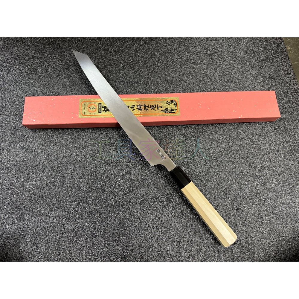 堺孝行 飛燕 (銀三鋼)  300mm 劍形柳刃 切付柳刃 飛燕劍型柳 八角柄  筋引刀 04135-細節圖5