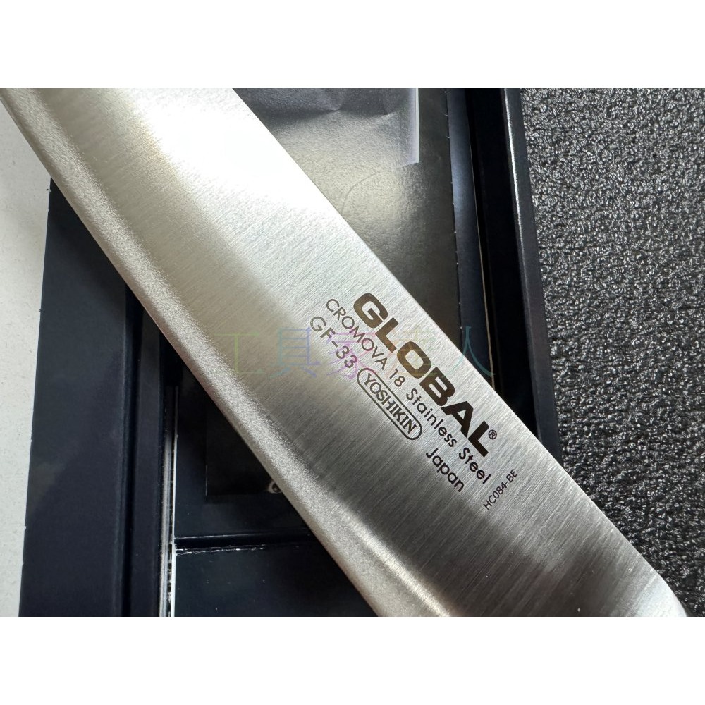 「工具家達人」GLOBAL 具良治 洋出刃 日本製 魚刀 GF-33 本職用 出刃 厚口牛刀 輪切 21cm-細節圖3