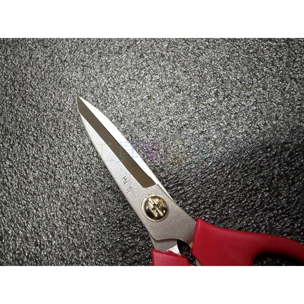 「工具家達人」 藍 紅柄剪刀 厚 料理剪 廚房剪刀 不鏽鋼剪 剪雞肉雞排 食品用剪刀 肉品工廠 正鋒 市場攤販愛用-細節圖2