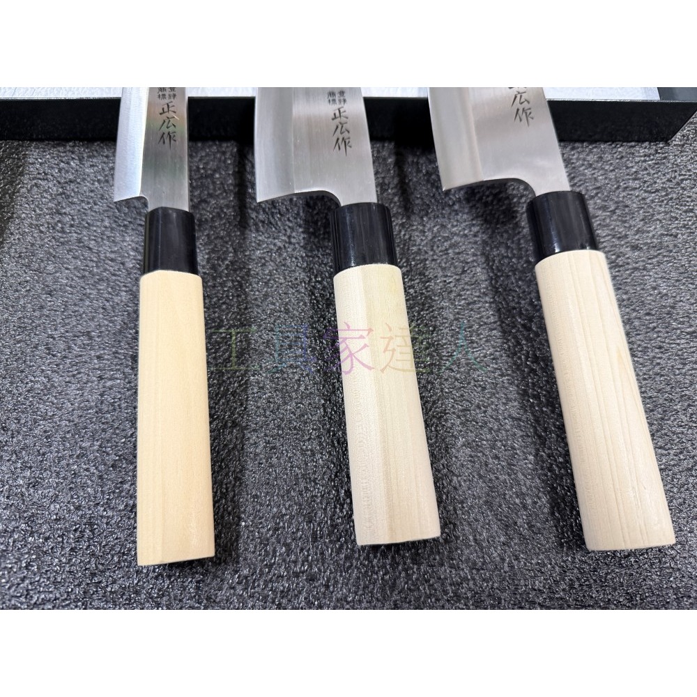 「工具家達人」日本製 正廣左手 MS-8 出刃 魚刀 ST 生魚片刀 柳刃 左手 和包丁-細節圖3