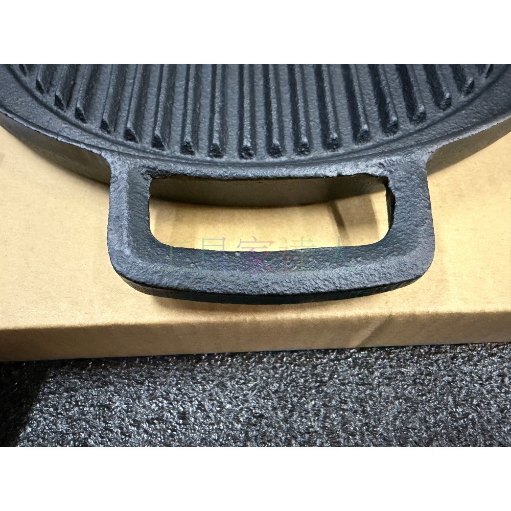 工具家達人 日本製 南部鐵器 雙耳 池永鐵工 烤盤 鑄鐵鍋 生鐵鍋 煎鍋 池永 牛排烤肉鍋 鐵鍋 烤肉盤 114486-細節圖4