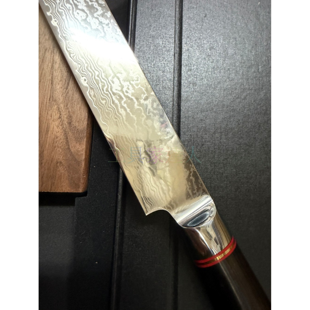 「工具家達人」 西滿 大馬士革 VG-10 8寸 柳刃 沙西米 生魚片 生魚片刀 魚刀 壽司刀 薄刃 大馬士革鋼-細節圖7