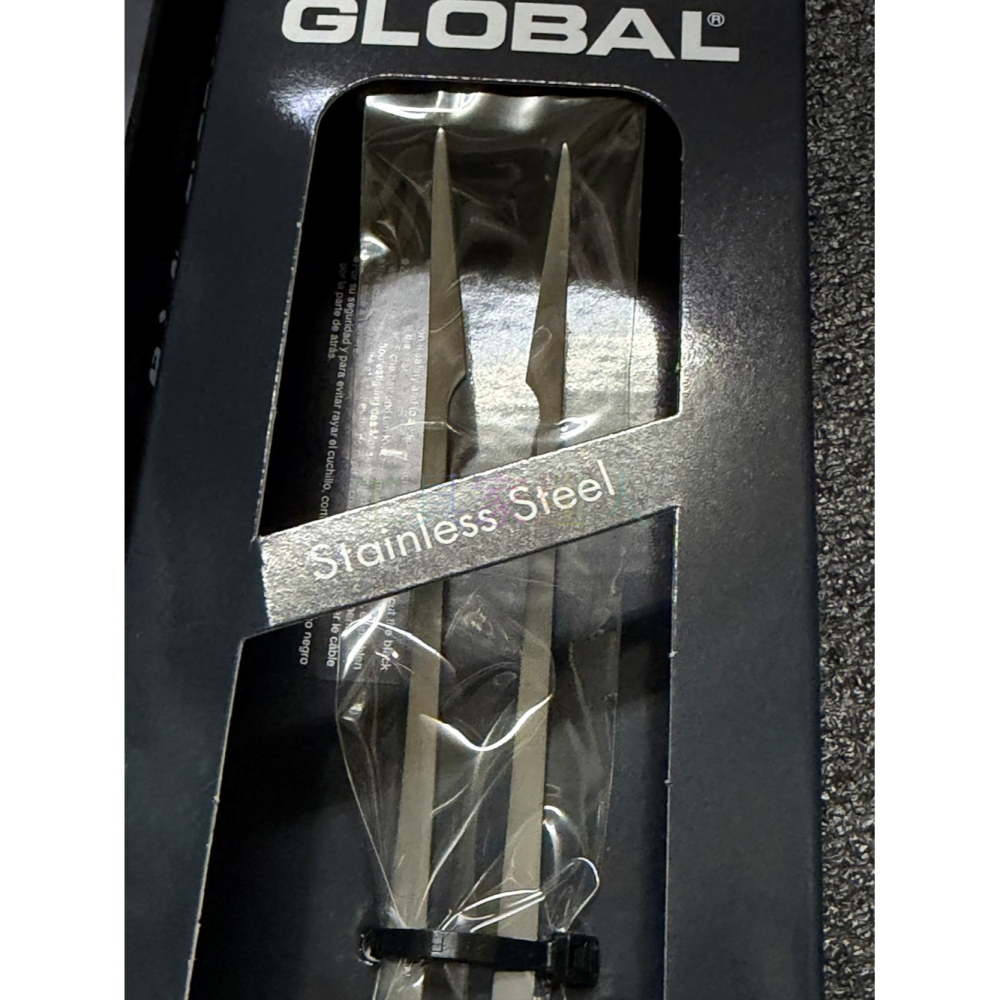 【日本具良治 GLOBAL】G-13 彎型肉叉 14cm 烤肉叉 熟肉切片固定叉 CROMOVA 18 不鏽鋼 彎切叉-細節圖2