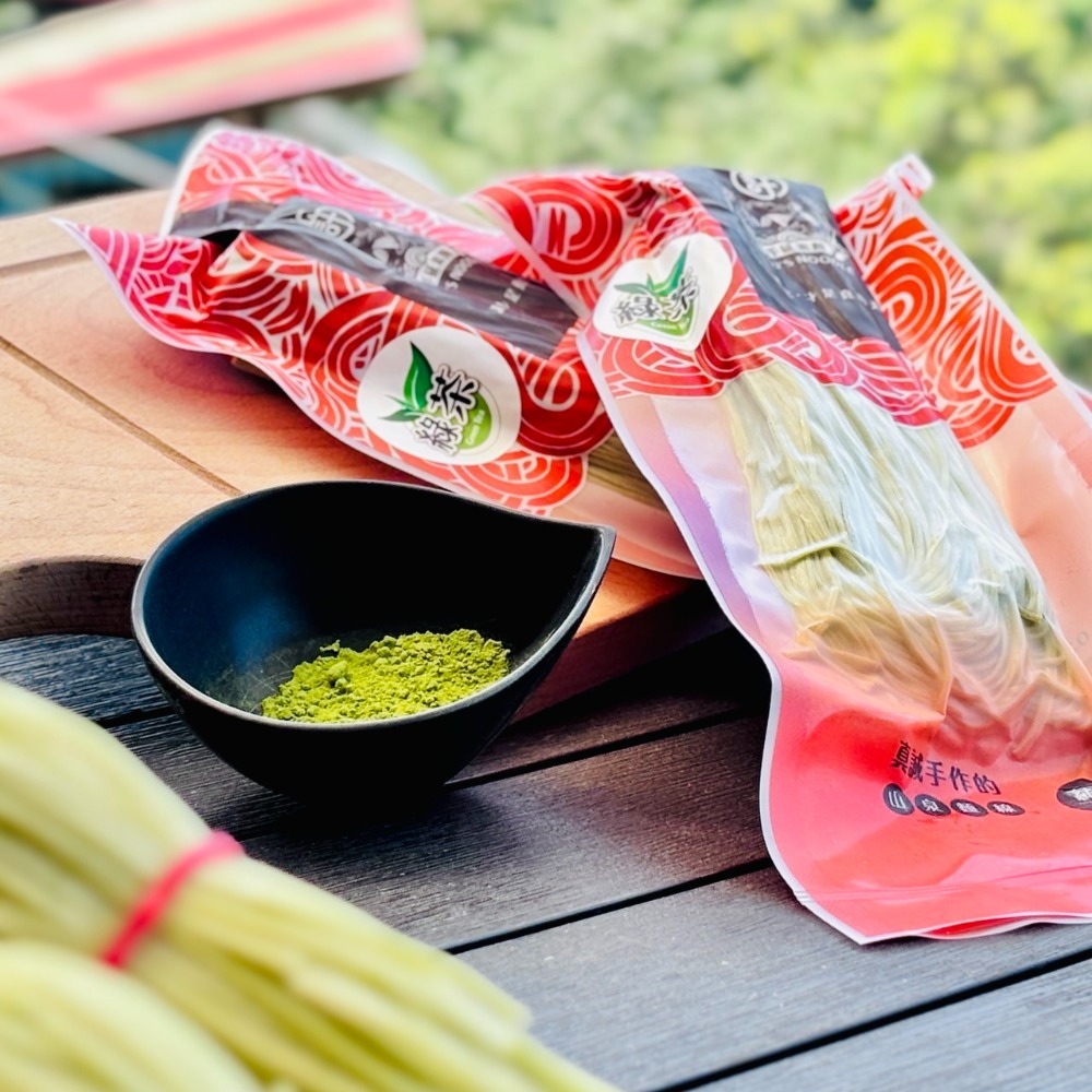 綠茶/紅麴手工麵線 真空包裝300g-規格圖3