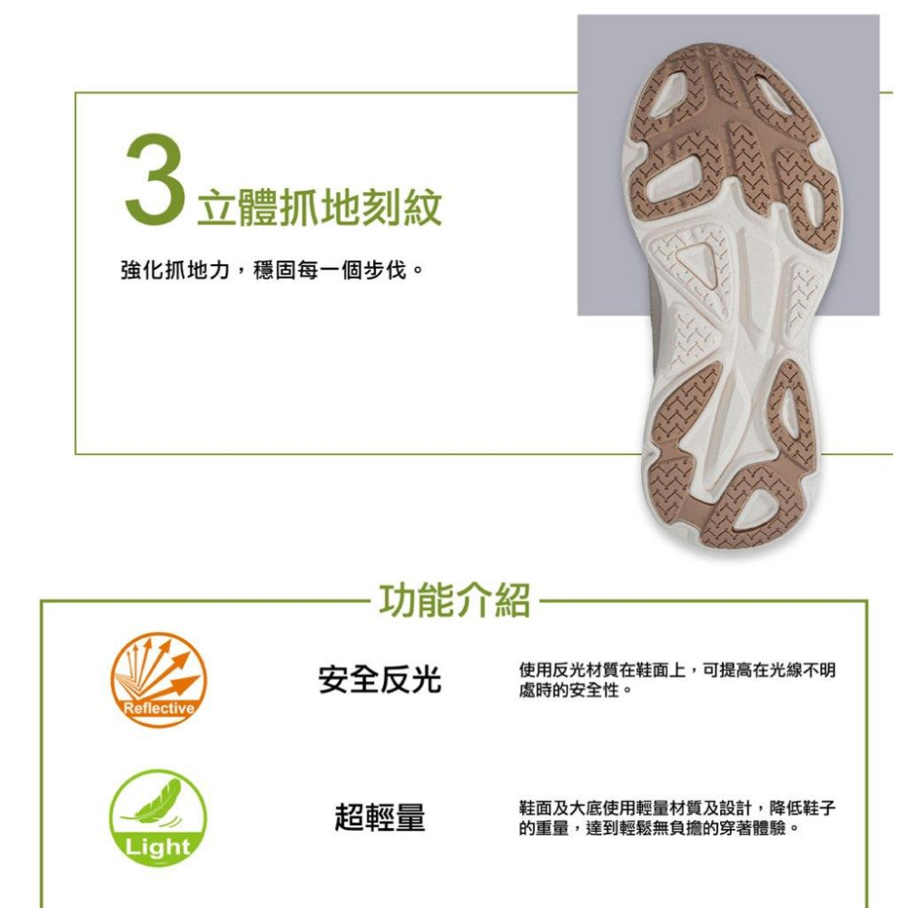 【LOTTO 義大利】女鞋 深藍 NUVOLA 2 健走運動鞋 輕質透氣網布 彈性輕量 反光設計-細節圖7